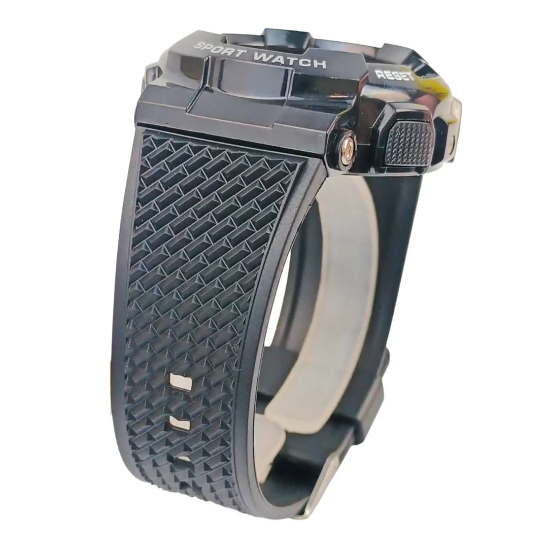 ساعت مچی اسپرت آیک | AIKE طرح G-SHOCK دیجیتالی مدل AK-999 رنگ مشکی به همراه جعبه و پاکت اورجینال — تصویر ۵