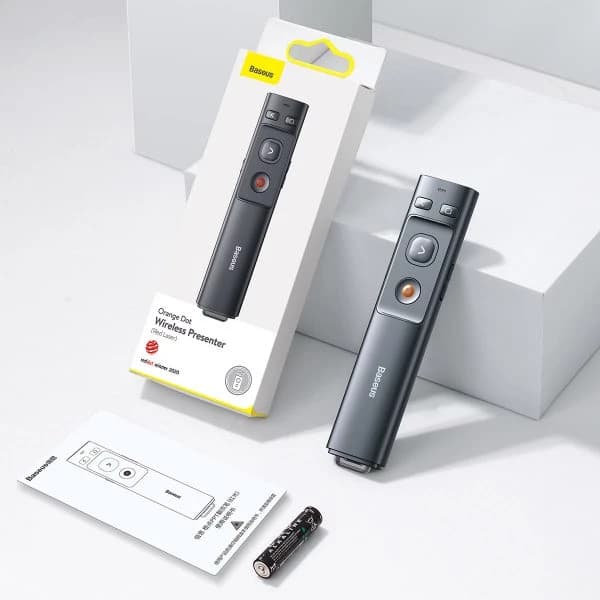 پرزنتر بی سیم بیسوس مدل Baseus Dot wireless laser pointer ACFYB-B0G — تصویر ۷