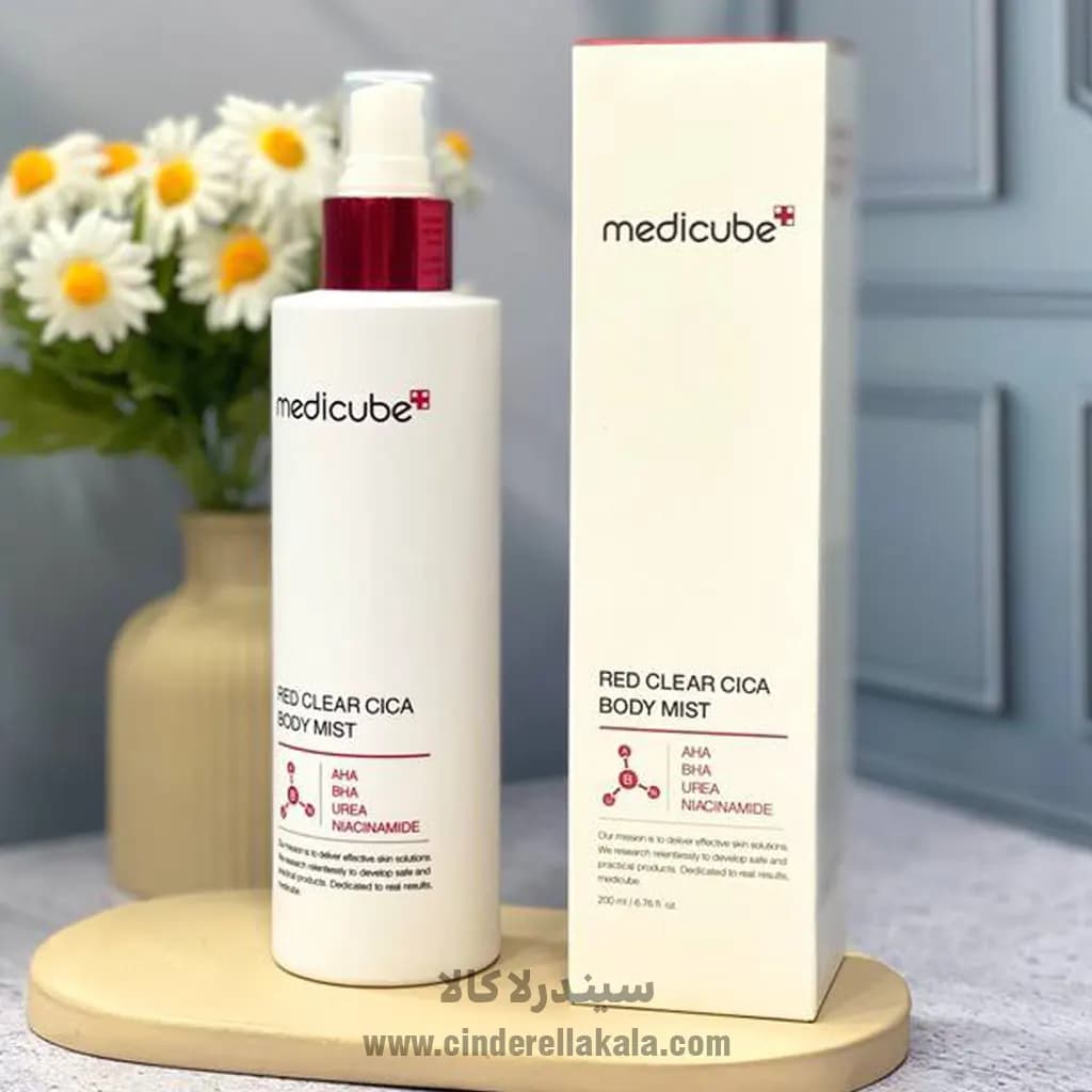 اسپری ضد جوش بدن مدی کیوب Red Clear Cica — تصویر ۲