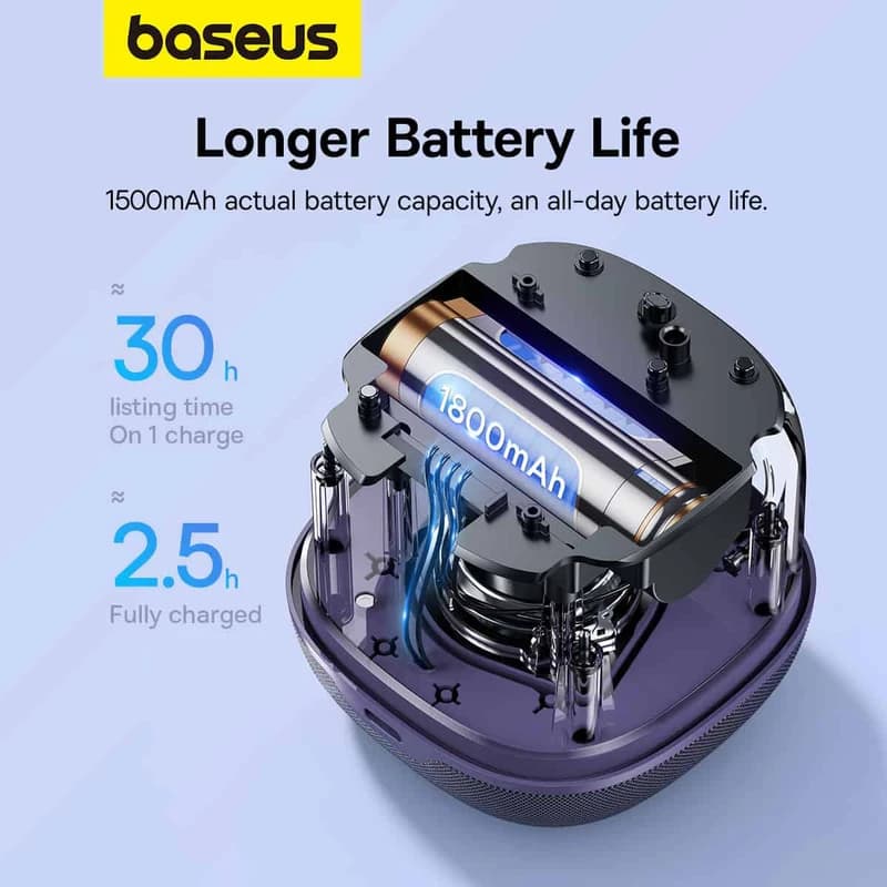اسپیکر همراه بیسوس مدل Baseus AeQur V2 A20050500211-00 — تصویر ۸