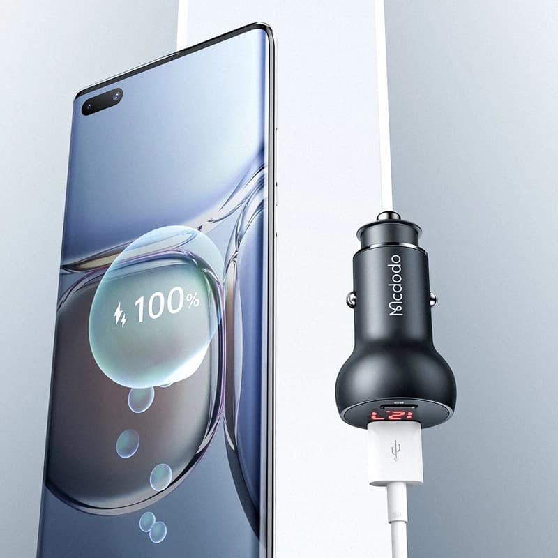 شارژر فندکی فست‌شارژ 45 وات مک دودو MCDODO CC-7030 — تصویر ۵