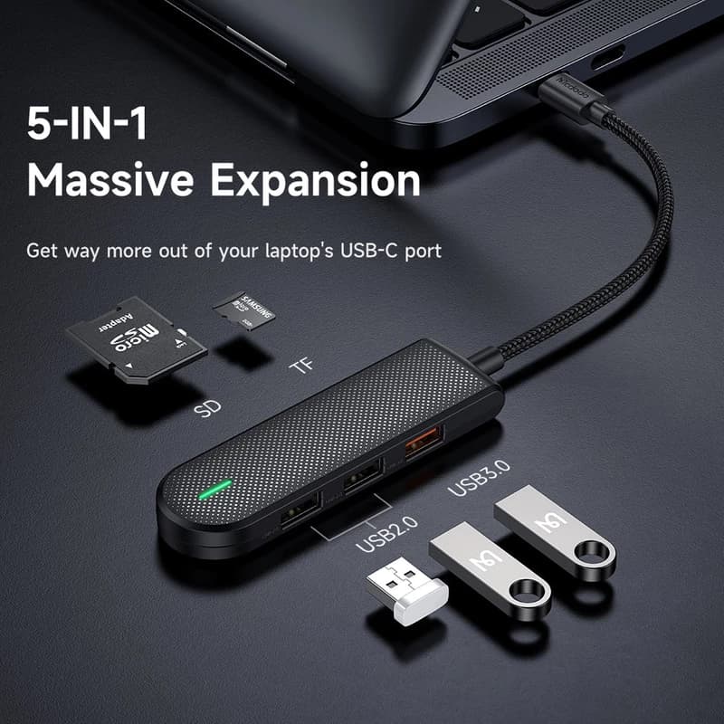 هاب 5 پورت USB-C مک دودو مدل MCDODO HU-1430 — تصویر ۸