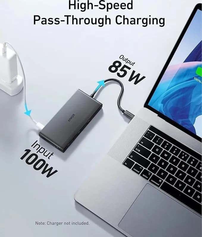هاب 9 پورت انکر مدل Anker 552 USB-C Hub (9-in-1, 4K HDMI) A8373H11 — تصویر ۵