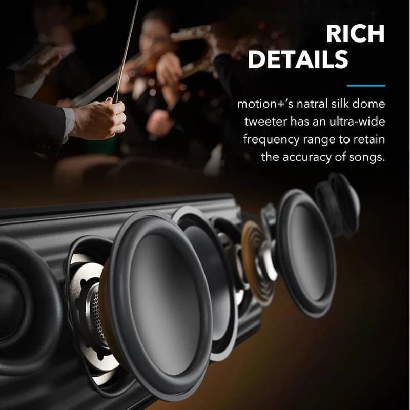 اسپیکر بلوتوثی انکر Anker Soundcore Motion Plus A3116H11 — تصویر ۵