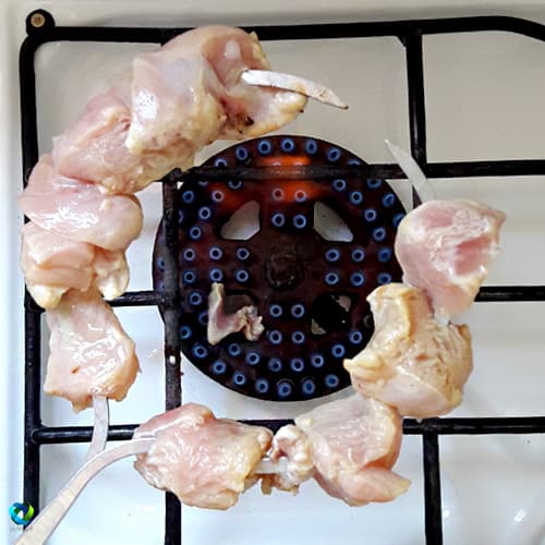 سیخ دایره ای کباب 3 عدد