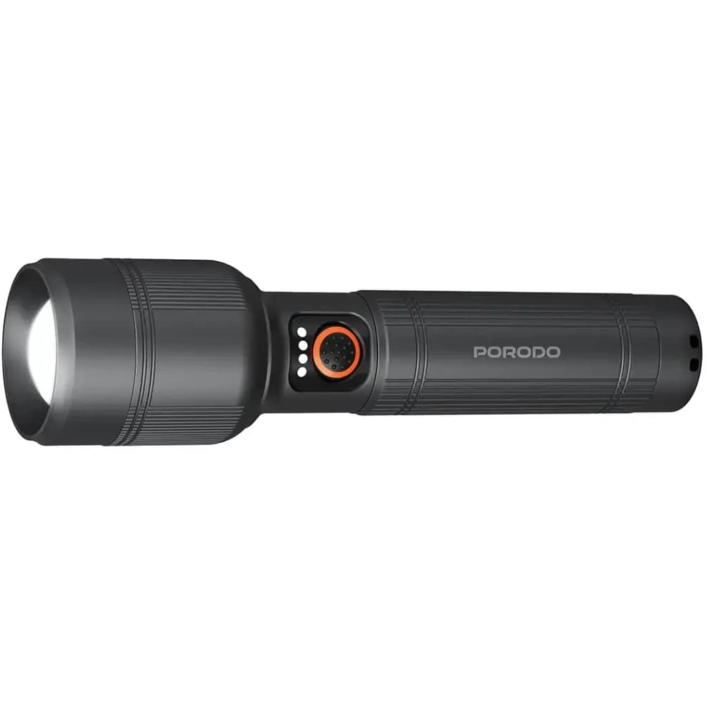 چراغقوه شارژی پرودو مدل Lumalite 2600 ا Porodo Lifestyle Lumalite 2600 Rechargeable Flashlight — تصویر ۲