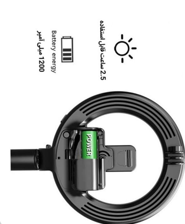 رینگ لایت عکاسی مدل L-07 مونوپادی L07 Bluetooth Selfie Stick Tripod with 5 inch LED Ring Light — تصویر ۷