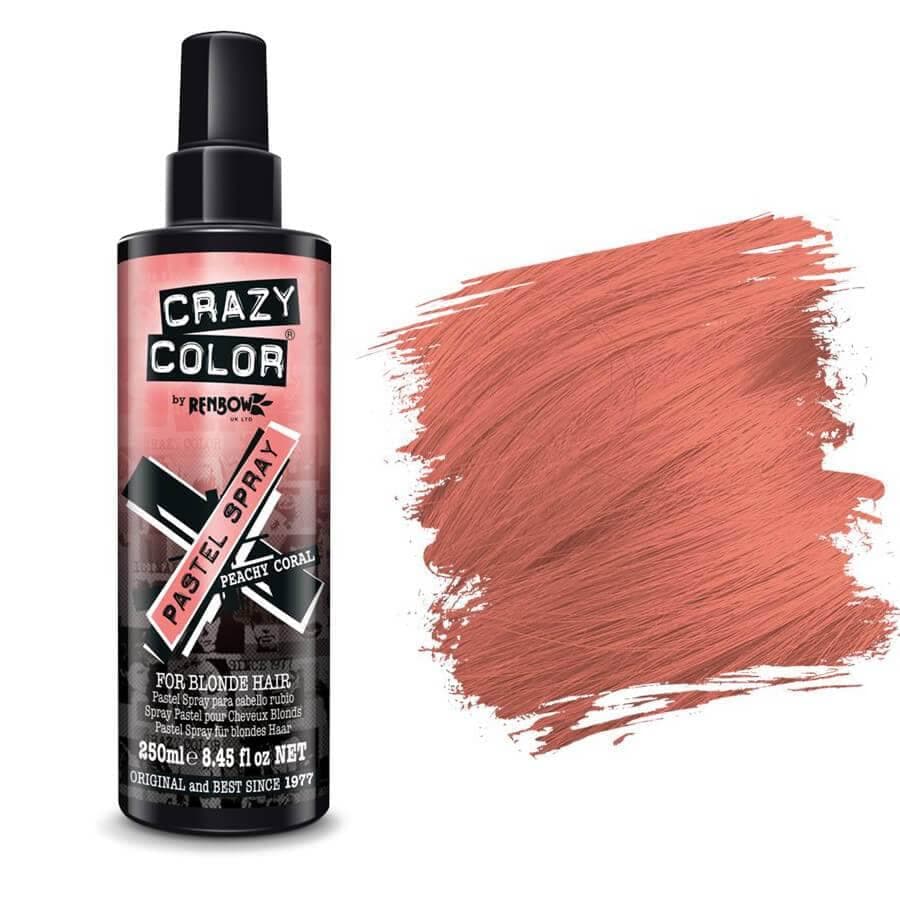 اسپری رنگ مو موقت کریزی کالر مدل PEACHY CORAL