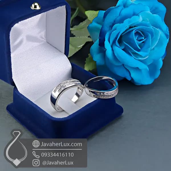 حلقه ست نامزدی مدل اکلیا _ کد : 100397 — تصویر ۶
