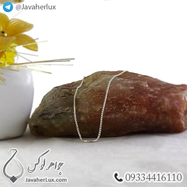 زنجیر نقره ونیزی ـ کد : 100390 — تصویر ۲