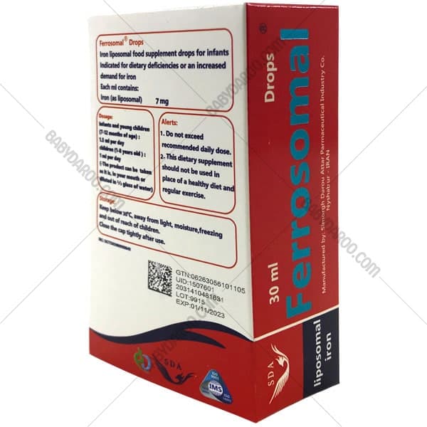 قطره آهن فروزومال ۷ میلی گرم سیمرغ دارو عطار – Ferrosomal — تصویر ۲