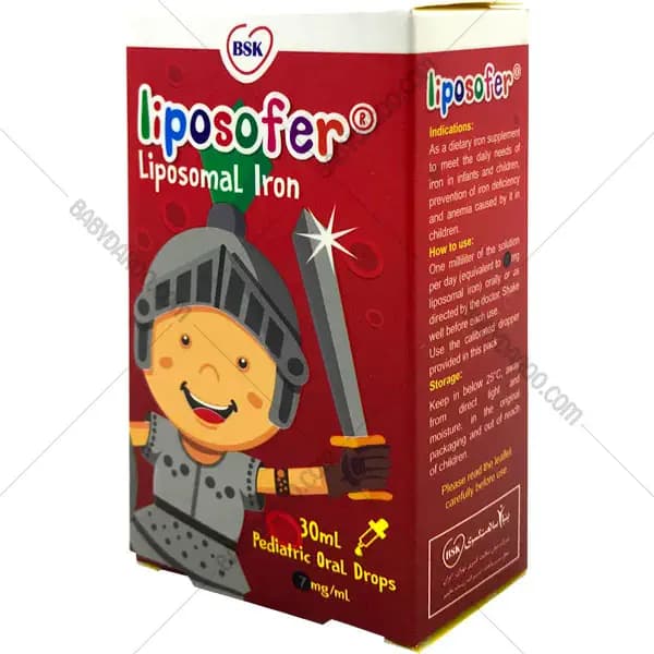 قطره خوراکی آهن لیپوزوفر (لیپوزومال) بی اس کی