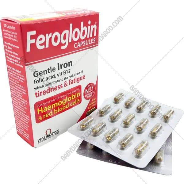 کپسول فروگلوبین ب ۱۲ ویتابیوتیکس Feroglobin Cap — تصویر ۲