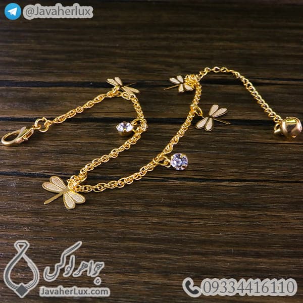 خلخال پابند زنانه مدل سنجاقک _ کد : 200241