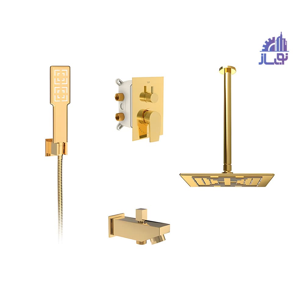 شیرالات توکار حمام شودر مدل رومر — تصویر ۲