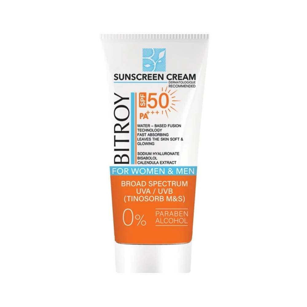کرم ضد آفتاب SPF50 فيوژن واتر پوست خشک بی رنگ بیتروی 50 میلی لیتر