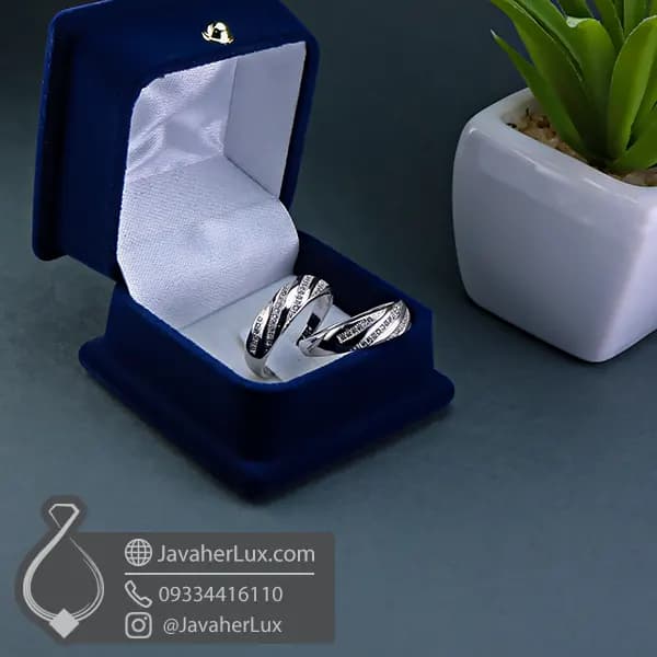ست حلقه نقره مدل بهارین _ کد : 100361 — تصویر ۳