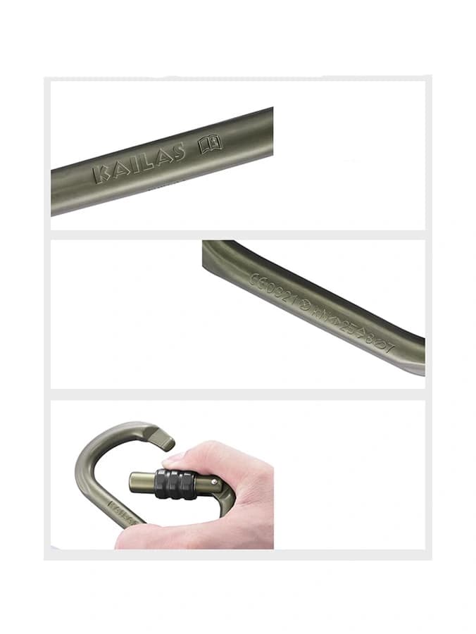 کارابین قفل پیچی کایلاس مدل Oval Screw Gate HAC KE210009 — تصویر ۳