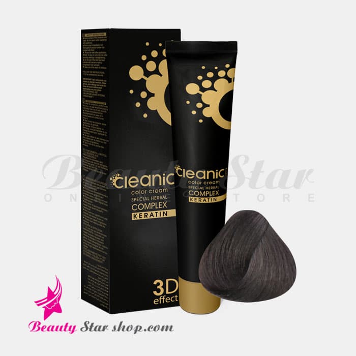 رنگ مو قهوه ای خاکستری متوسط کلینیک شماره 4.1 حجم 100 میلی لیتر