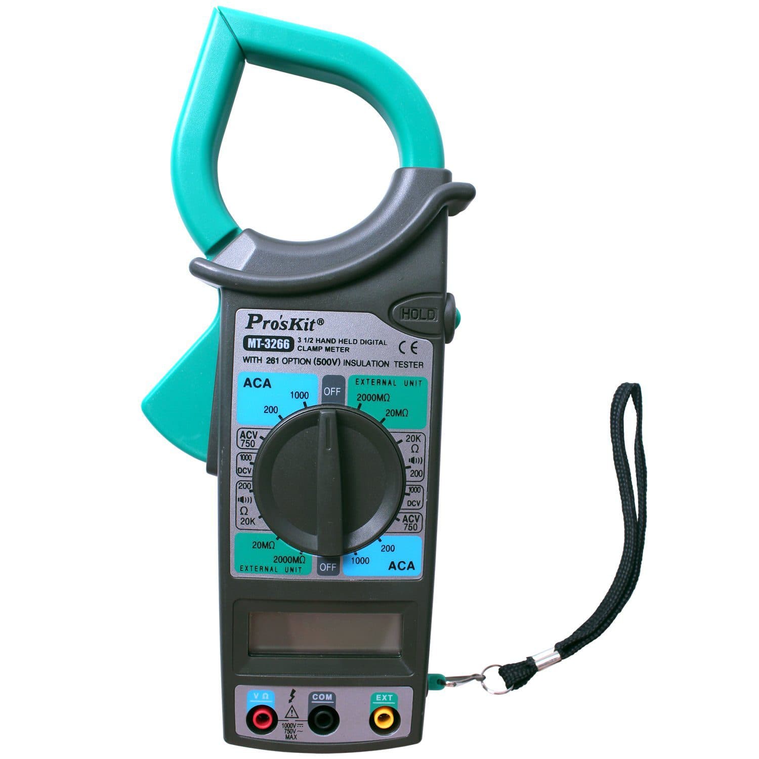 کلمپ متر دیجیتال پروسکیت مدل Proskit MT-3266 جریان AC تا ۱۰۰۰ آمپر — تصویر ۲