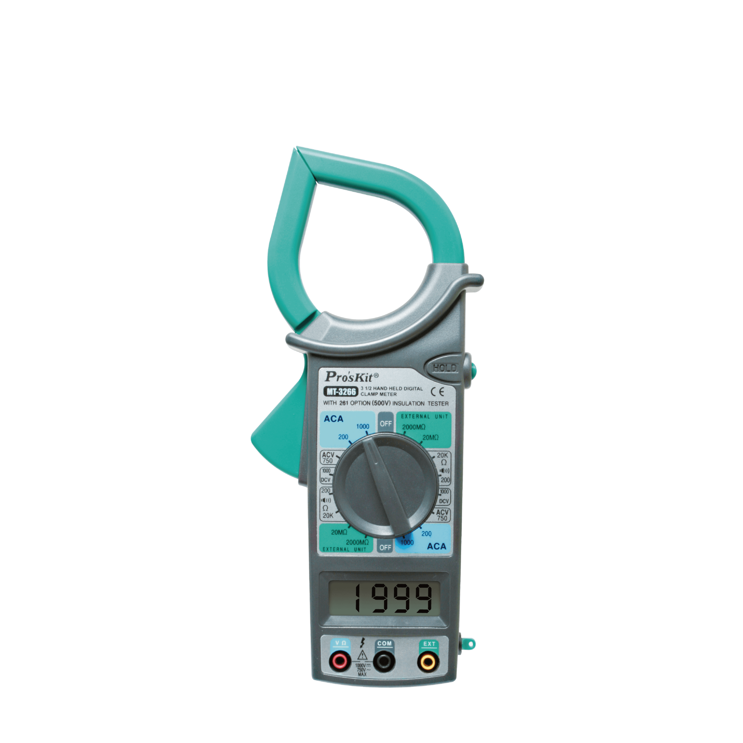 کلمپ متر دیجیتال پروسکیت مدل Proskit MT-3266 جریان AC تا ۱۰۰۰ آمپر