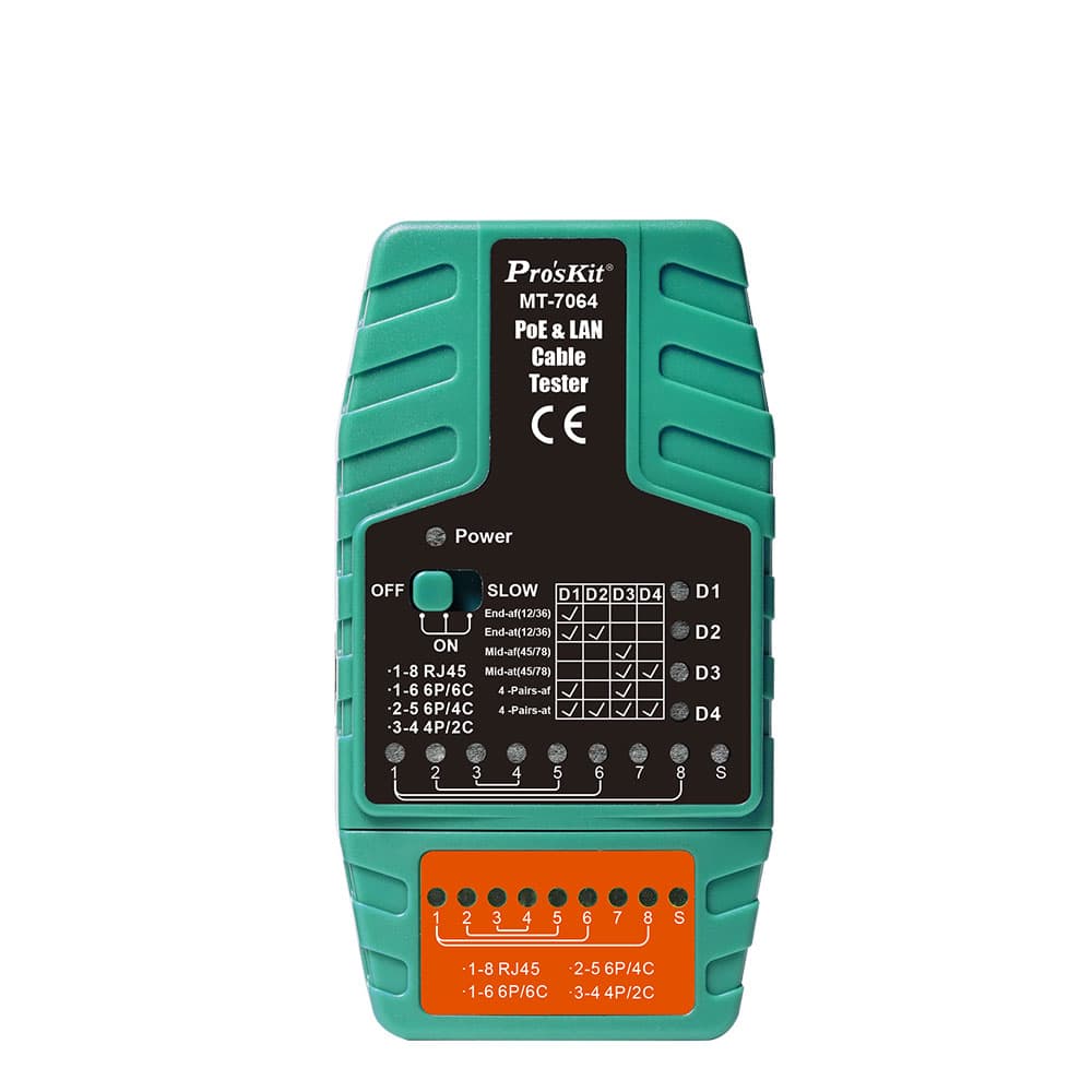 تستر کابل شبکه و PoE پروسکیت مدل Proskit MT-7064