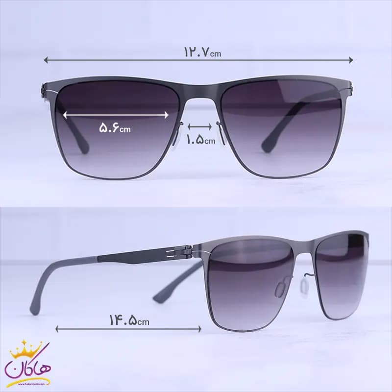 عینک آفتابی مردانه آیس برلین طوسی مدل CHARLIE/2 — تصویر ۲