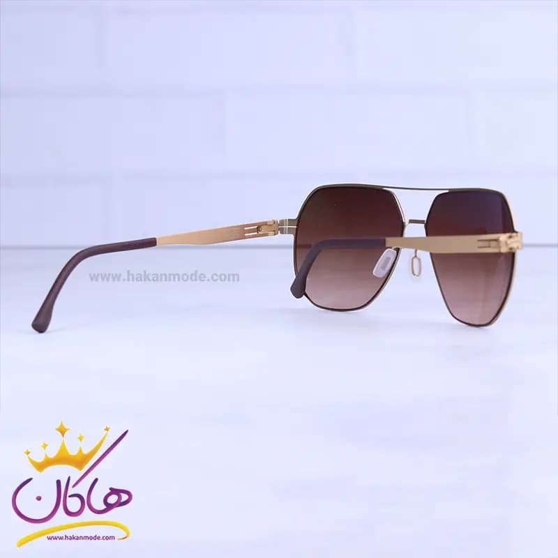 عینک آفتابی مردانه ایس برلین طلایی مدل FLASCO/3 — تصویر ۳