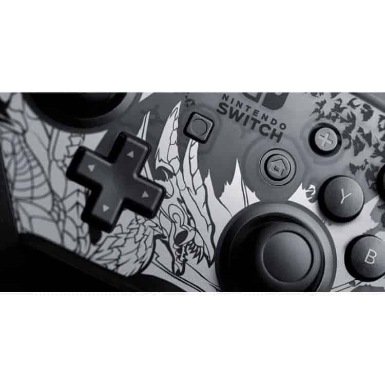 کنترلر بی سیم Nintendo Switch Pro – طرح بازی Monster Hunter Rise: Sunbreak — تصویر ۴