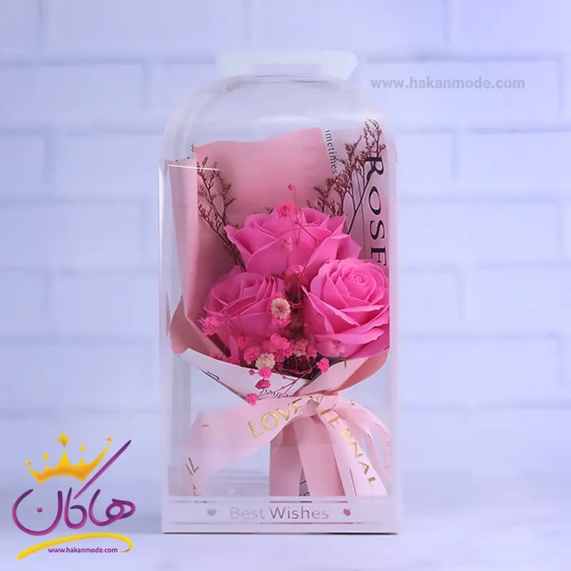 باکس طلقی دسته گل سرخابی 7785/3