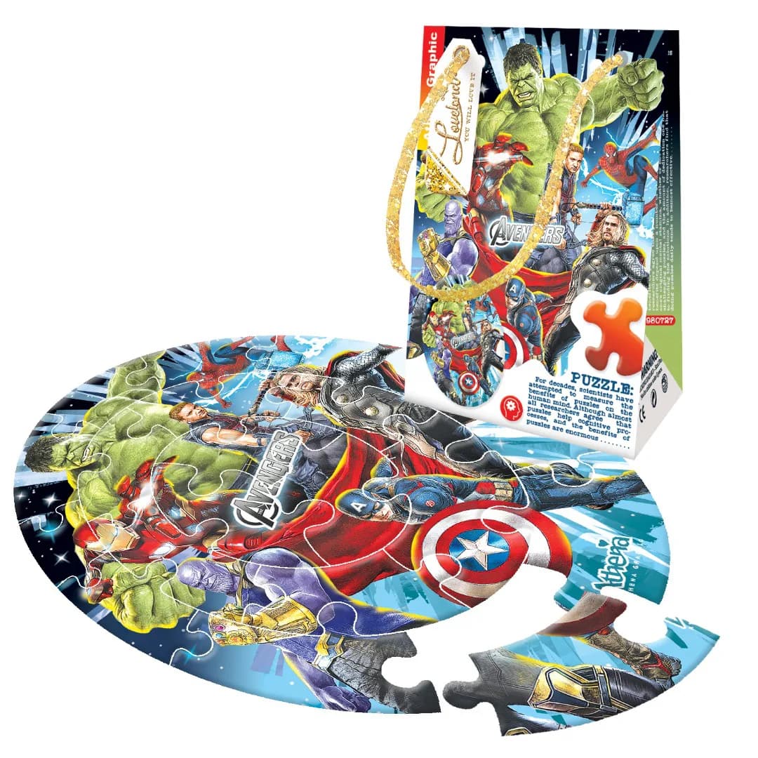 پازل پاکتی 18 تکه آتنا طرح اَوِنجرز Avengers