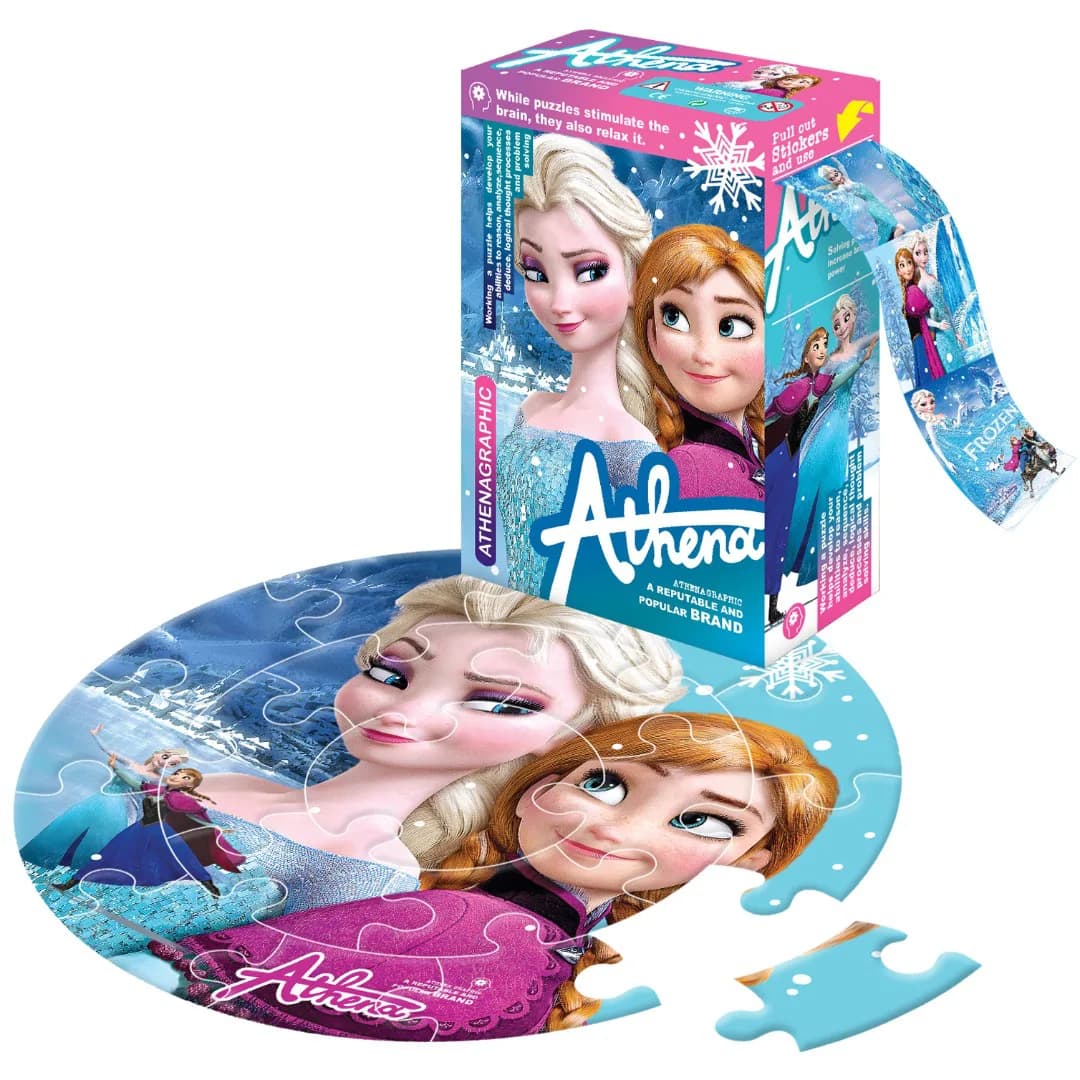 پازل دایره ای 20 تکه آتنا طرح Frozen 2