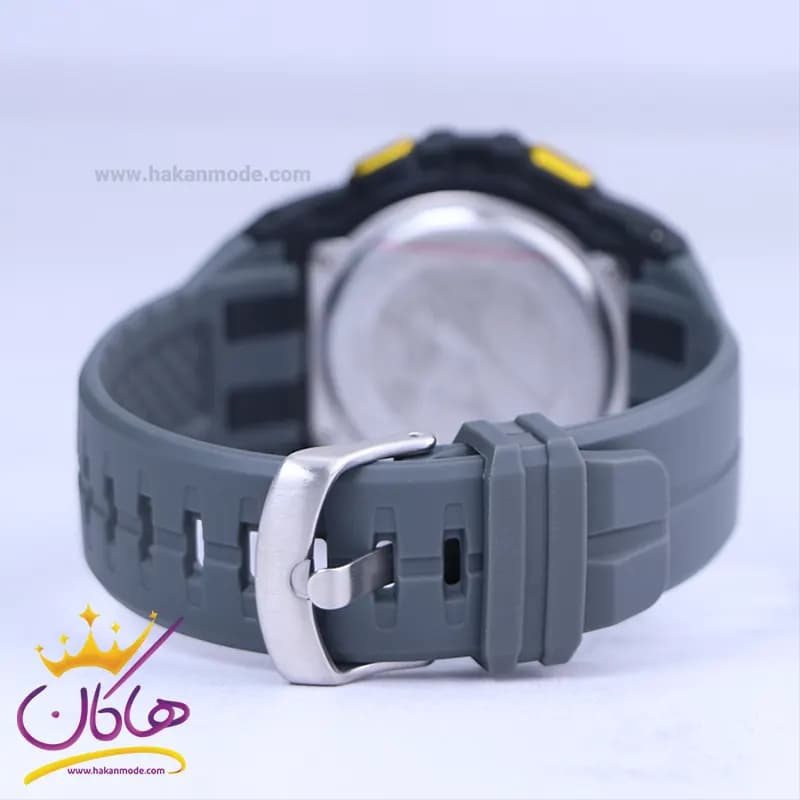 ساعت مچی کرست پرو مردانه بند رابر خاکستری دیجیتالی crest 9502/1 — تصویر ۲