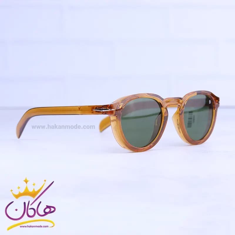 عینک آفتابی زنانه دیوید بکام عسلی شیشه سبز 5255/3 — تصویر ۳