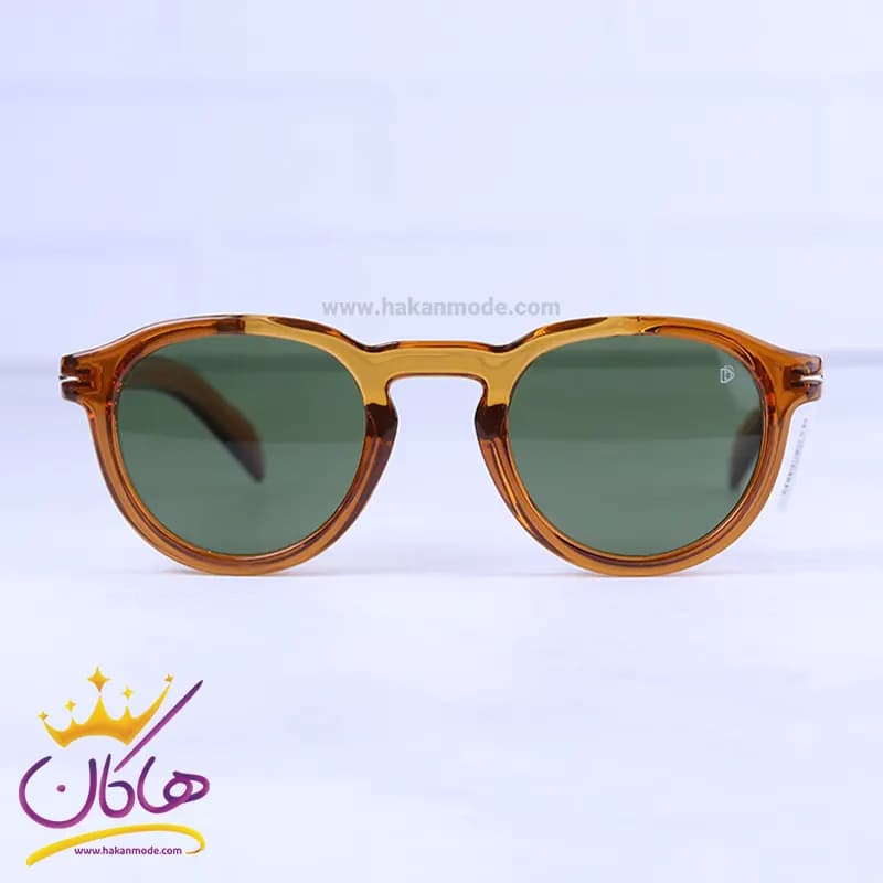 عینک آفتابی زنانه دیوید بکام عسلی شیشه سبز 5255/3