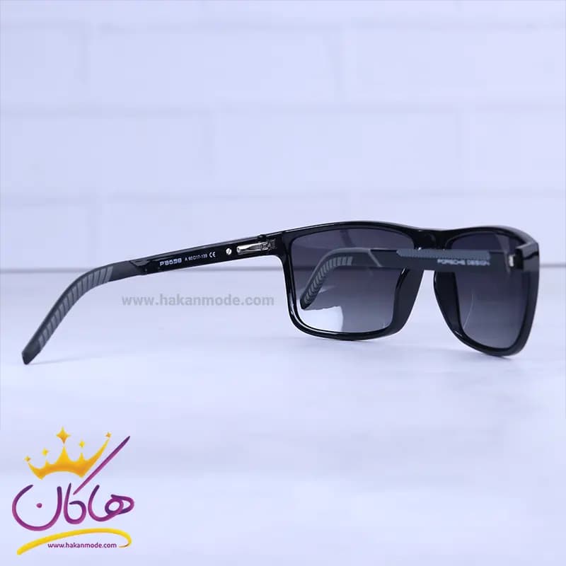 عینک آفتابی مردانه پورشه مشکی p8658/3 — تصویر ۳