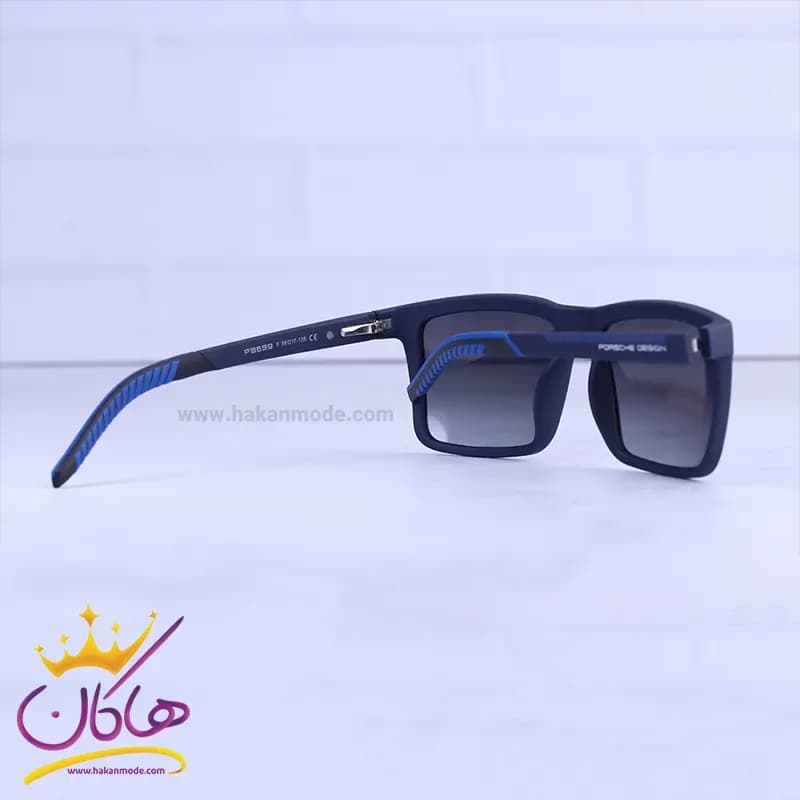 عینک آفتابی مردانه پورشه سرمه ای شیشه مشکی p 8659/2 — تصویر ۴