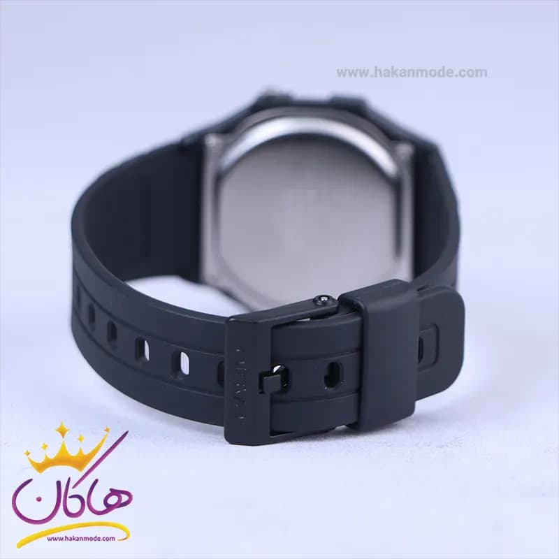 ساعت مچی کاسیو زنانه بند رابر مشکی دیجیتالی F-105W-1ADF — تصویر ۲