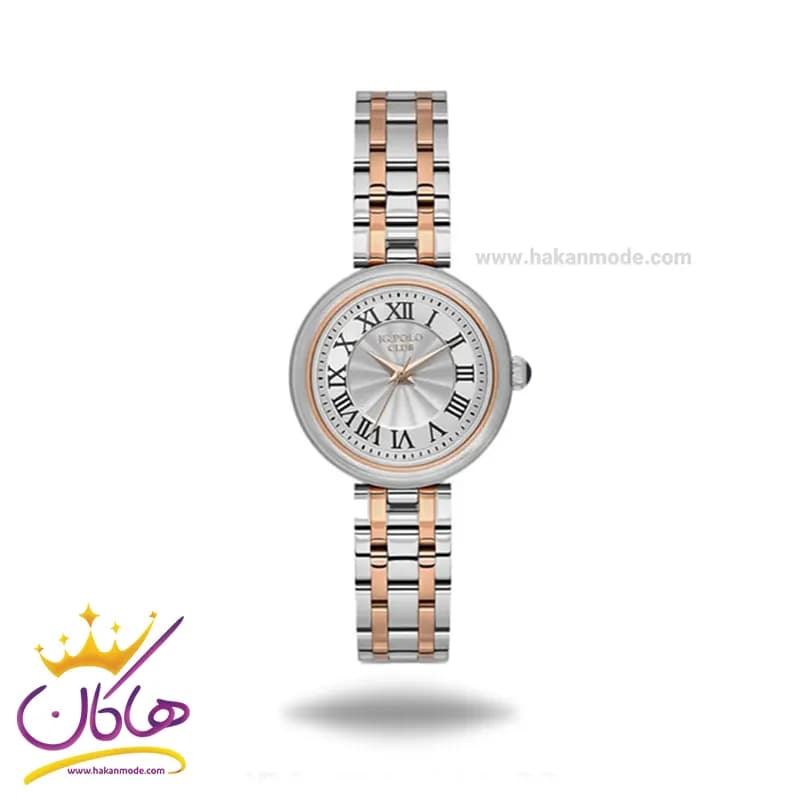 ساعت مچی جی جی پولو زنانه استیل نقره ای طلایی JPC.T02444A/4 — تصویر ۵