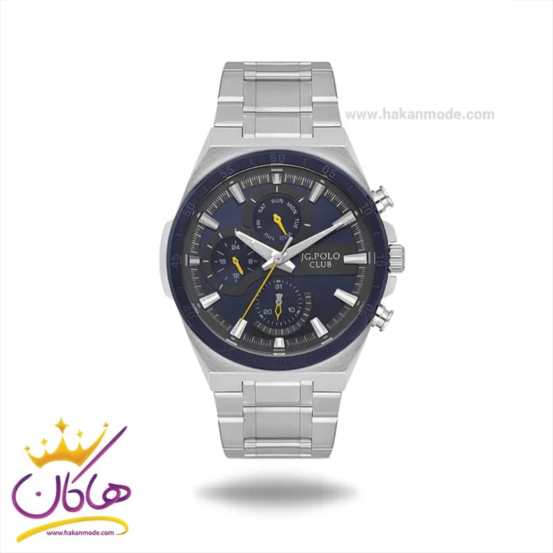 ساعت مچی جی جی پولو مردانه فلزی نقره ای مشکی JPC.S04239A/5 — تصویر ۷