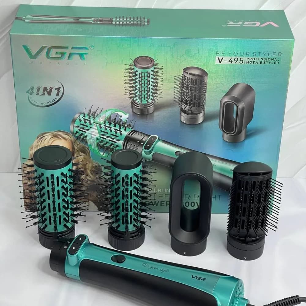 سشوار برس‌دار چرخشی 1200 وات وی جی ار مدل V-495 — تصویر ۱۰