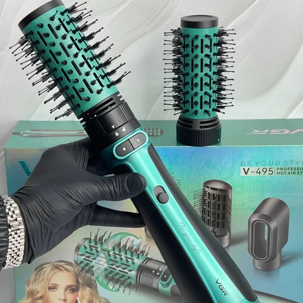 سشوار برس‌دار چرخشی 1200 وات وی جی ار مدل V-495 — تصویر ۱۱