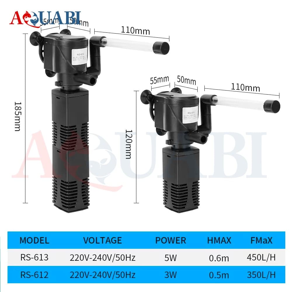 فیلتر داخلی آکواریوم RS-613 آر اس الکتریکال — تصویر ۴