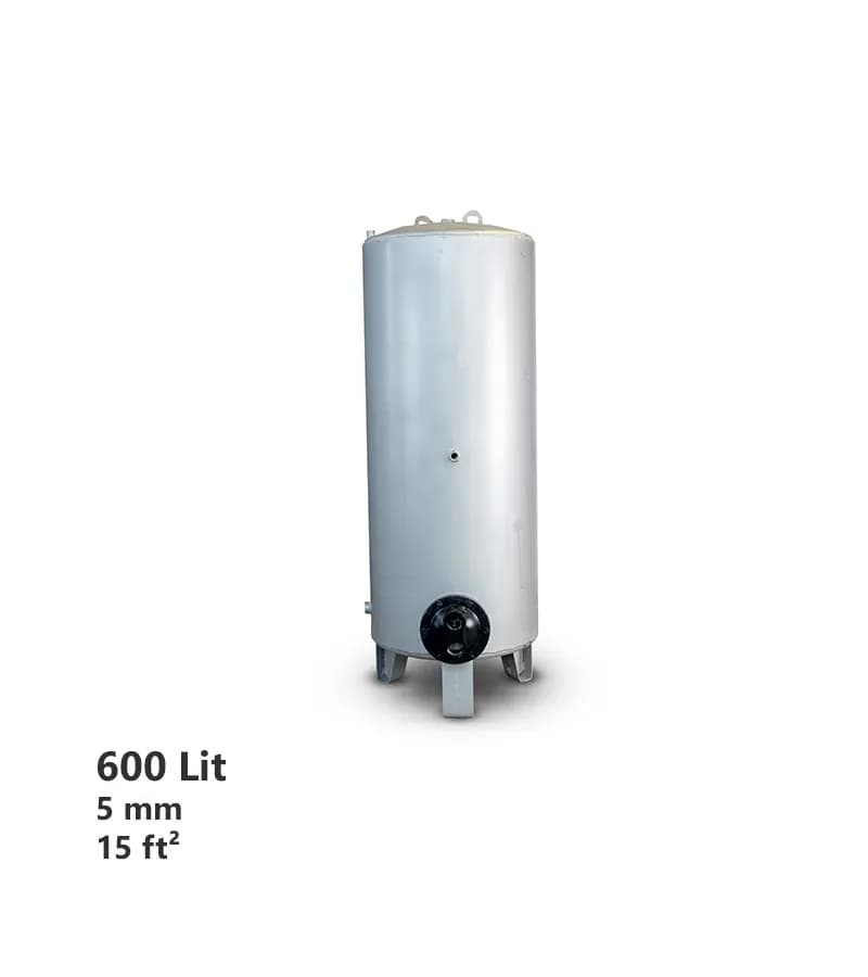 منبع کویل‌دار 600 لیتری با ضخامت 5mm آراز صنعت