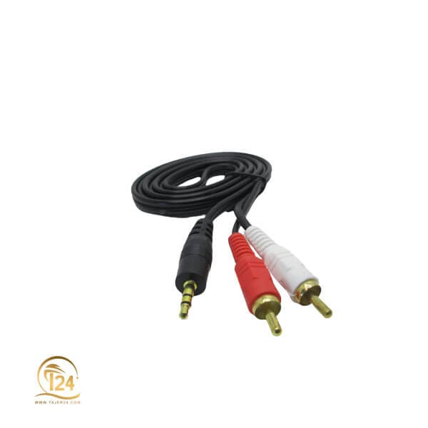 کابل صدا 1 به 2 (جک3.5mm به RCA) به طول 1.5 متر — تصویر ۲
