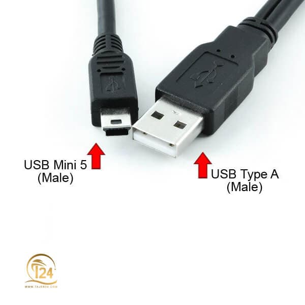 کابل Mini USB به USB دو سر — تصویر ۳