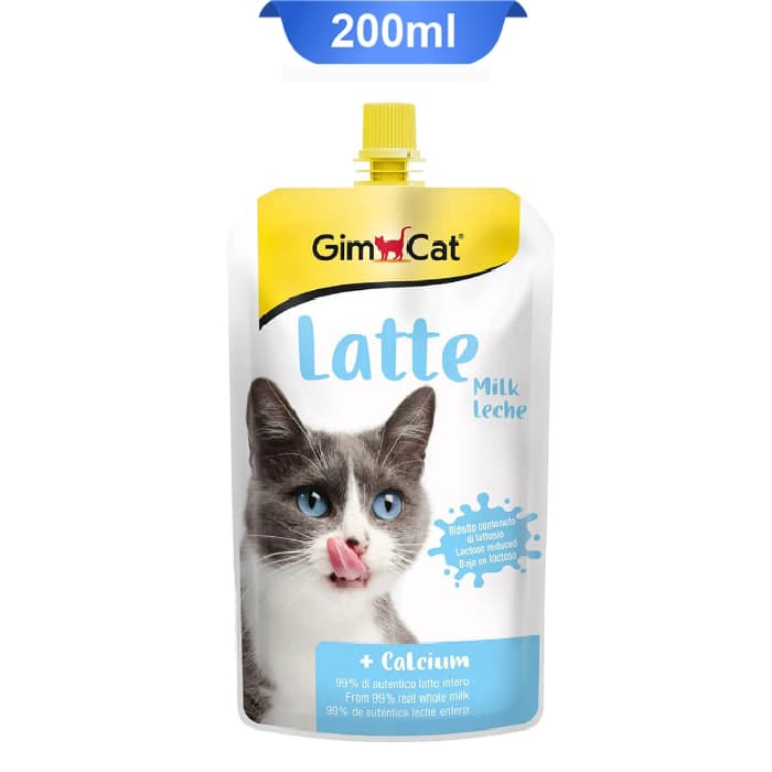 شیر لاته گربه مدل کلسیم پلاس جیم کت (GimCat) وزن 200 میلی لیتر کد 107011