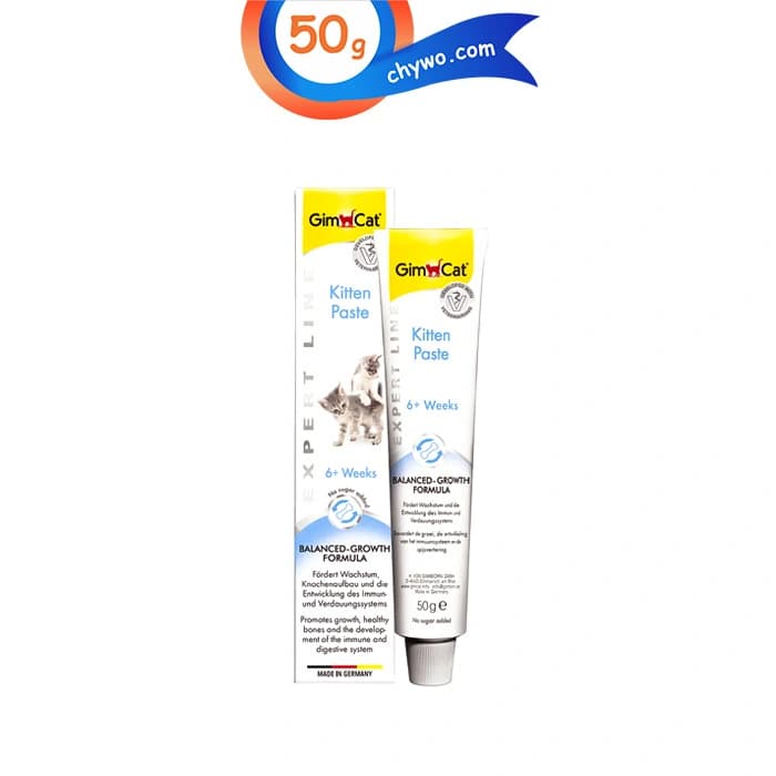 خمیر بچه گربه جیم کت کمک به رشد سالم مدل کیتن وزن 50 گرم GimCat Kitten Paste