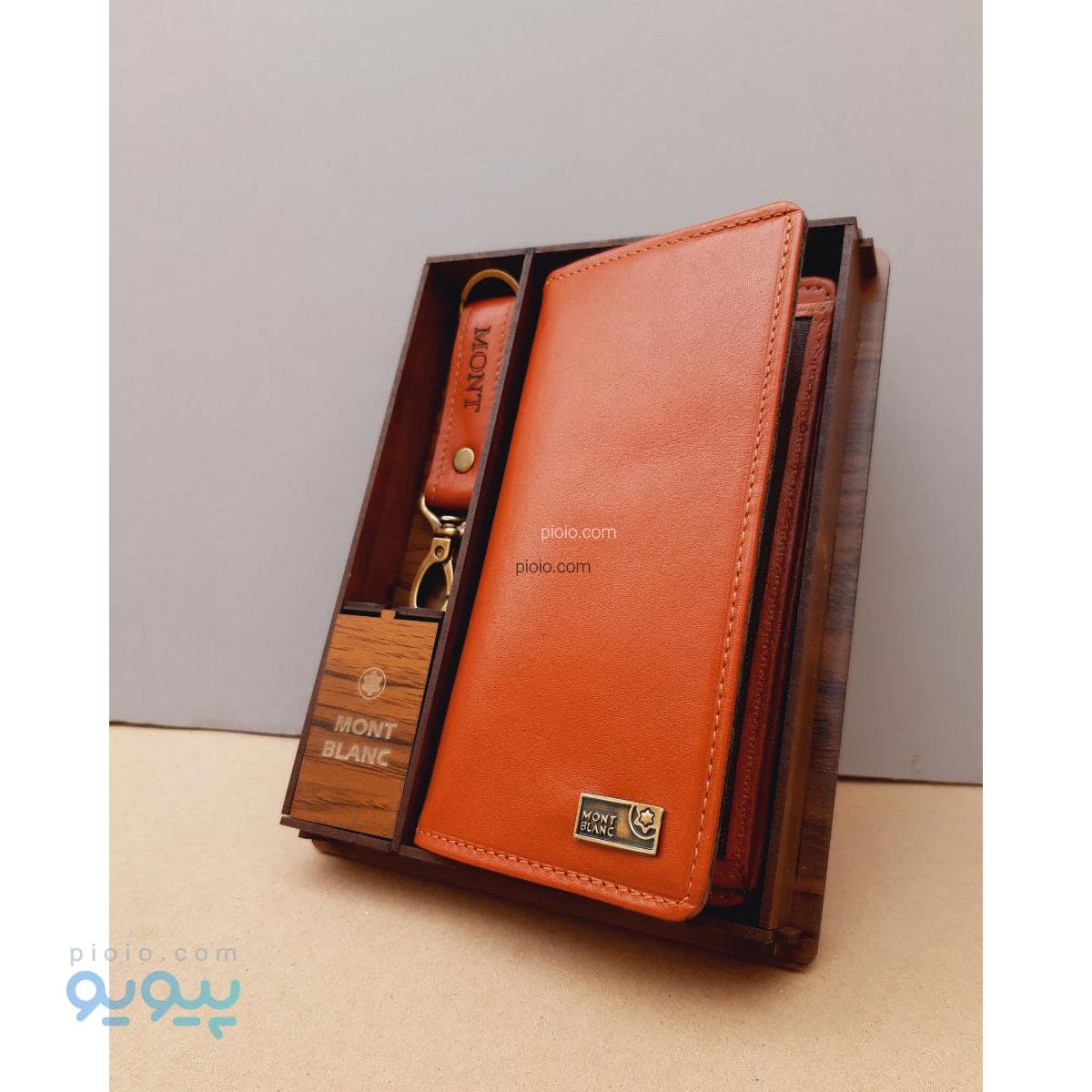 ست 2 تکه چرم طبیعی mont کد 46029 — تصویر ۳