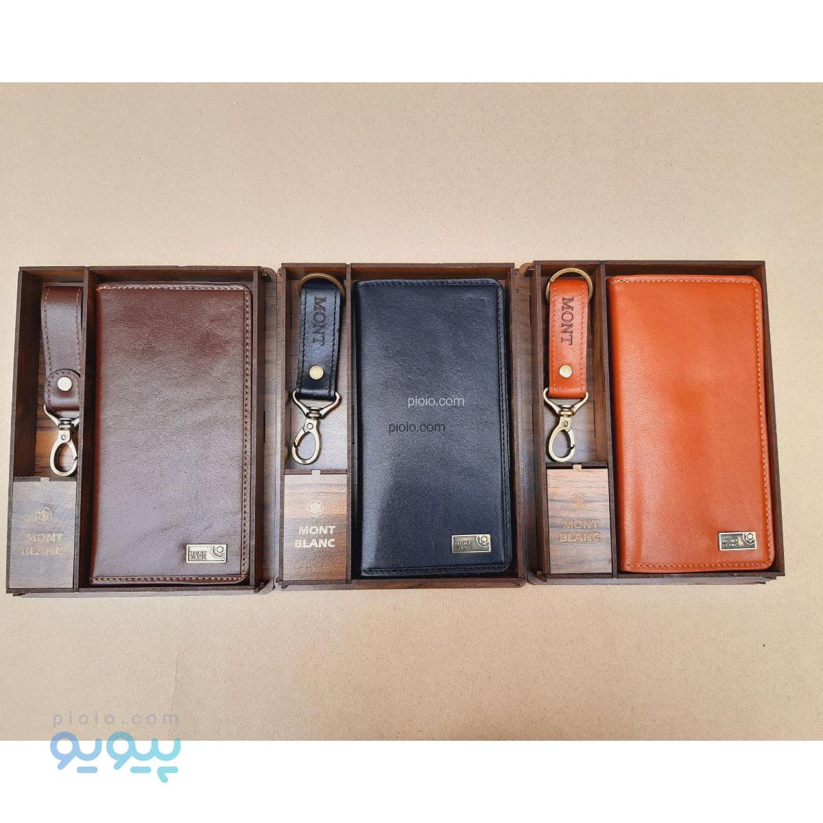 ست 2 تکه چرم طبیعی mont کد 46029 — تصویر ۲